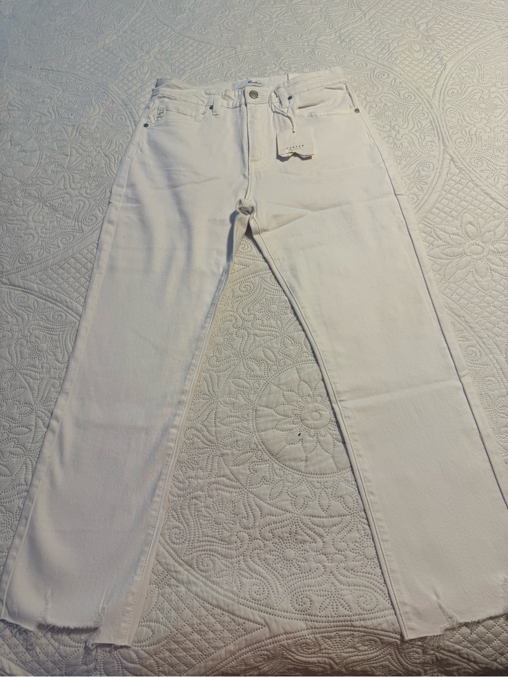 KanCan White Straight-Leg Women’s Jeans